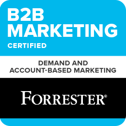 Forrester Certified in B2B marketing